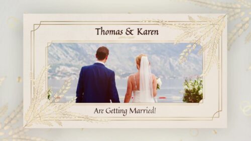 结婚邀请信函视频制作(模板)Wedding Invitation Letter Video Production (Template)