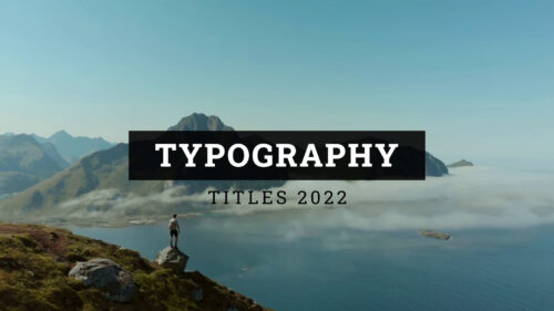 企业风大标题大气快闪展示视频制作(模板) Corporate Titles typography intro Video Production (Template)