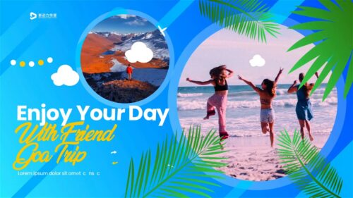 小清新风格假期旅游视频制作 (模板) Fresh Holiday Mood Travel Collection Video Production (Template)