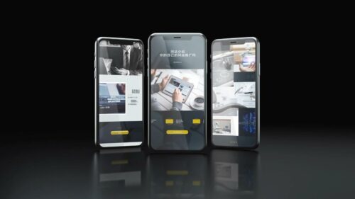 快闪手机APP应用宣传介绍展示广告视频制作(模板) Typography Mobile APP Intro Promo Opener Video Production (Template)