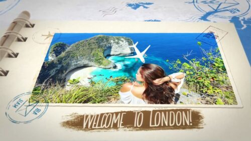 旅游纪念相册图片展示视频制作 (模板) Travel Memories Album Collection Video Production (Template)