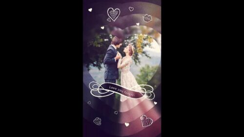 爱情故事唯美相片展示视频制作(模板) Love Story Photo Slideshow Video Production (Template)