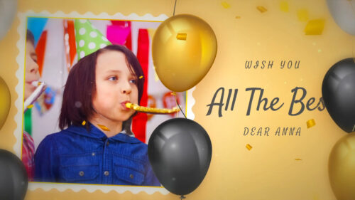 生日派对祝福回顾视频制作 (模板) Happy Birthday Celebration Recap Video Production (Template)