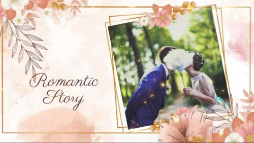 结婚邀请粉色唯美视频制作(模板) Wedding Invitation Pink Video Production (Template)