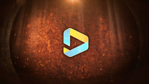 火焰渐显企业片头视频制作 (模板) Epic Fantasy Flame Fade In Logo Reveal Video Production (Template)